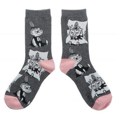 Носки женские Moomin Малышка Мю Grey/Light Pink